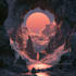 create cinematic fantasy music cover artwork