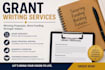 write nonprofit grant proposals and grant research