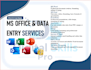 do ms office work, excel, pdf to word, copy paste work