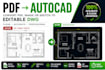 convert pdf, image or handsketch to autocad dwg
