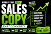 write high converting sales copy and landing page copy