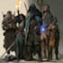 design a dnd party art and group art