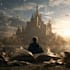 create an epic fantasy cover with magical artwork