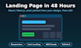 build a react or nextjs landing page from your figma design