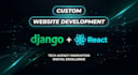 build a full stack web application with react and django