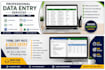 do data entry, typing, copy paste, microsoft excel and word