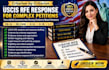 develop a criterion by criterion uscis rfe response for complex petitions