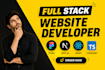 do full stack website development, mern stack developer