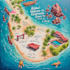 illustrate a custom wedding venue and event map