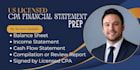 prepare compiled or reviewed financial statements as a licensed CPA