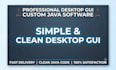 developed a java desktop application with professional gui