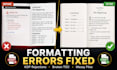 fix formatting errors in your ebook or print manuscript
