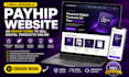 design a payhip website with SEO optimized product pages