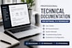 write technical documentation on software, IT and technology
