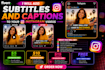 add captions or subtitles to your videos