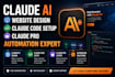 claude ai website design claude code setup claude pro automation expert