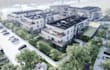render 3d multi family residential building concept,proposed elevation 3d visual