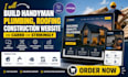 build handyman plumbing carrd strikingly website roofing construction website