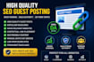 do high quality SEO guest posting and premium backlinks