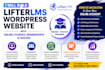 build lifterlms wordpress website with online courses memberships and quizzes