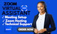 be your zoom host moderator virtual meeting support handle webinars meeting