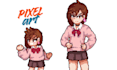 do pixel art animation pixel art character