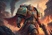draw your warhammer 40k character in grimdark style