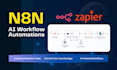 setup ai automations workflow using n8n ai agent, make, zapier