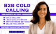 be b2b cold caller appointment setter lead nurturing sales closer