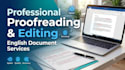 proofread and edit your english documents professionally