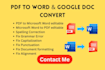 convert pdf to word editable and word to pdf convert files