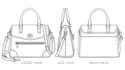 design custom bag sketch, handbag design and technical drawing