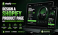 design a shopify product page for electronics and gadgets