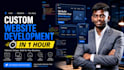 build a custom website with HTML CSS javascript and responsive design