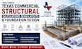 do texas commercial structural calculations beam layouts and foundation design
