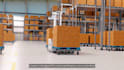 create 3d amr warehouse automation and material flow simulation