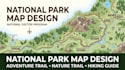 create national park map adventure trail map neture trail map and hiking guide