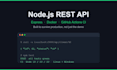 build a nodejs rest api backend with express and docker deployment