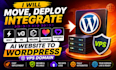 move deploy integrate v0 bolt lovable durable ai website to wordpress vps domain