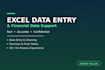 do excel data entry, and financial data management