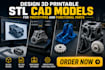 design 3d printable stl cad models for prototypes and functional parts