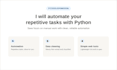 build python automation scripts and simple web tools