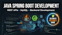 develop java spring boot rest API and backend applications