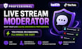 be your twitch, tiktok live moderator for smooth live coaching session