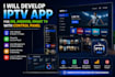 develop iptv app for ios, android, smart tv with control panel