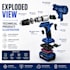 create exploded view and technical product assembly drawings