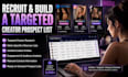 recruit and build a targeted creator prospect list