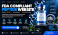 peptide and sarms woocommerce website, compliant research store design