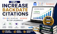 increase backdate google scholar citation scopus citation in top journals