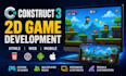 develop a 2d construct 3 game for web, mobile and HTML5